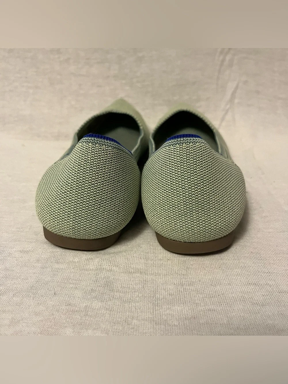 Rothy's The Point Classic Knit Green Flats